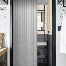 Folding door no lower rail sliding door invisible door living room kitchen partition wardrobe sliding door toilet telescopic door hanging rail