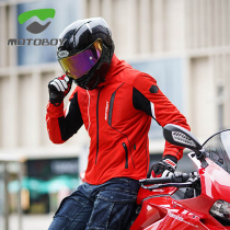 motoboy motorcycle riding suit four season net eye breathable recreational handsome locomotive riding suit equipped with anti-fall male