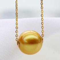 Xinlun 18K Jinground 8 - 15mm Nanyang deep sea water pearl road through necklace to send mother
