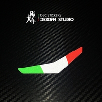 VESPA Italian boomerang flag car head label personality reflective stickers Car stickers Sticker decals