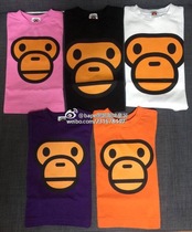 Japan delivery discount special section BAPE kids childrens cartoon monkey face milo long-sleeved T-shirt