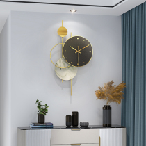 Fashion clock Personality light luxury wall clock Living room wall clock Household creative modern simple decoration net red clock