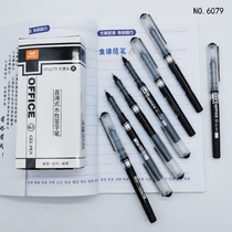 True color FP6079 Neutral straight liquid black ball pen 0 5mm bullet student exam writing pen Water-based pen Business office signature pen Large capacity ink storage pen