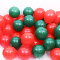 Christmas Red dark Green balloon festival decoration layout Kindergarten classroom Bar KTV shopping mall shop scene