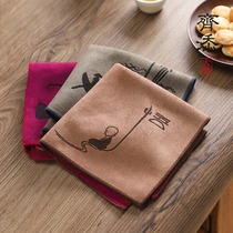 Kongfu tea towels upscale Absorbent Tea Cloth Tea Table Tea Table Tea Table Thickened Rag Zen Chinese Style Tea Desk Special Accessories