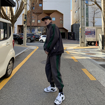 CCJE autumn 2021 sports suit mens new sweater sweatpants two-piece set net red casual sportswear mens trend