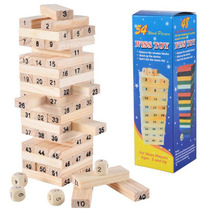 Childrens puzzle wooden stacking high pumping building blocks stacking Parent-child games stacking music toys Night market stalls supply