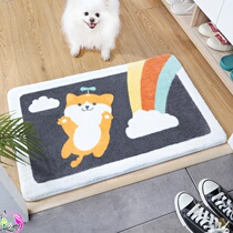Mao Mao carpet door anti-fall toilet toilet door bathroom entrance bathroom non-slip mat Nordic style super absorbent