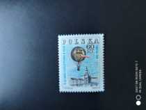 Poland 1968 hot air balloon stamp 1 new
