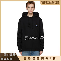 we11done official website 20fw chest logo embroidery logo long-sleeved hoodie welldone sweater