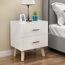 Bedside cabinet locker simple modern solid wood leg economy bedside small cabinet Nordic bedroom small table