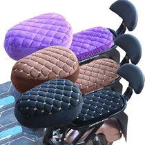 Autumn and winter electric car seat cover Electric bicycle cushion cover Battery car cushion plus velvet thickened tram universal