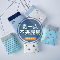 Childrens underwear boy pure cotton flat corner four-corner full cotton baby boy 12 years old CUHK Tong Modale shorts