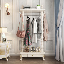Solid wood light luxury cloak frame floor bedroom clothes rack Norway in door inlet door floor-to-ground hanger rack