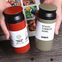 Japanese simple Vacuum Thermos cup fashion men and women casual water Cup Harajuku students tea coffee cup can be customized