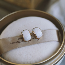 s925 silver needle enamel glazed earrings new tide retro style advanced sensational earrings earrings with no earrings