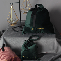 MZao Nordic European style boutique Velvet velvet storage bag storage bag storage bag dust travel ins Nordic