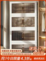 Clothes storage cabinet multi-layer childrens baby wardrobe home installation-free snack sundries storage finishing artifact