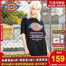 Shopping mall with Dickies short sleeve t-shirt women men LOGO print couple Summer new cotton round neck half sleeve bz