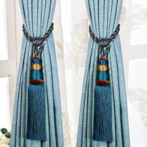 Curtain strap European hanging ball tie rope curtain rope adhesive hook living room curtain buckle strap creative simple modern