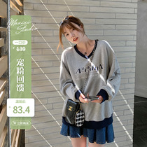 (Pet Powder feedback : 60% off the purchase of non - quality problems do not change ) No hat V coat female long sleeves