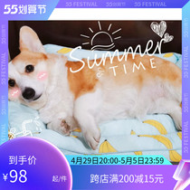 Small B cub self-leaving Korea original single Four Seasons Kirchai canine dog pet nest cool and breathable speed dry good to handle dogs nest cushion