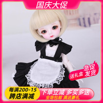 bjd sd baby skirt black and white maid dress womens clothing (size can be customized) send headwear and stockings