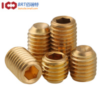 Brass machine meter screw rosh standard copper headless hexagon socket fixed top wire stop M3 M4 M5 M6