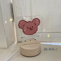 Healing series Little Bear Night Light player mood ins night light ambient light switch warm decorative light
