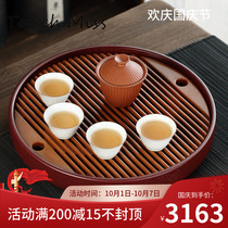 TOUCH MISS German electric Wood tea tray dry bubble table household Chinese tea set tray large capacity water storage tea tray