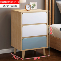 Bedside table Simple modern light luxury Simple bedside storage cabinet Mini shelf Bedroom storage small bedside cabinet