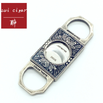 JIFENG Monsoon Cigar Knife Krupp Sharp Portable Cigar Scissors Fine Relief Double Edged Cigar Cut