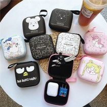 Earphone bag Tablet PC ipad charger storage box Data The same winding cute cartoon storage protective cover Creative change bag Mini charging treasure U disk hard disk large capacity