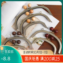 Tangtu rabbit solid wood bead head 12 5 16 5 20 5CM green ancient arc embossed mouth gold to send drawings