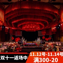 New wedding props ceiling yarn stage top decoration veil wedding ceiling veil Swiss net soft yarn cloud top yarn