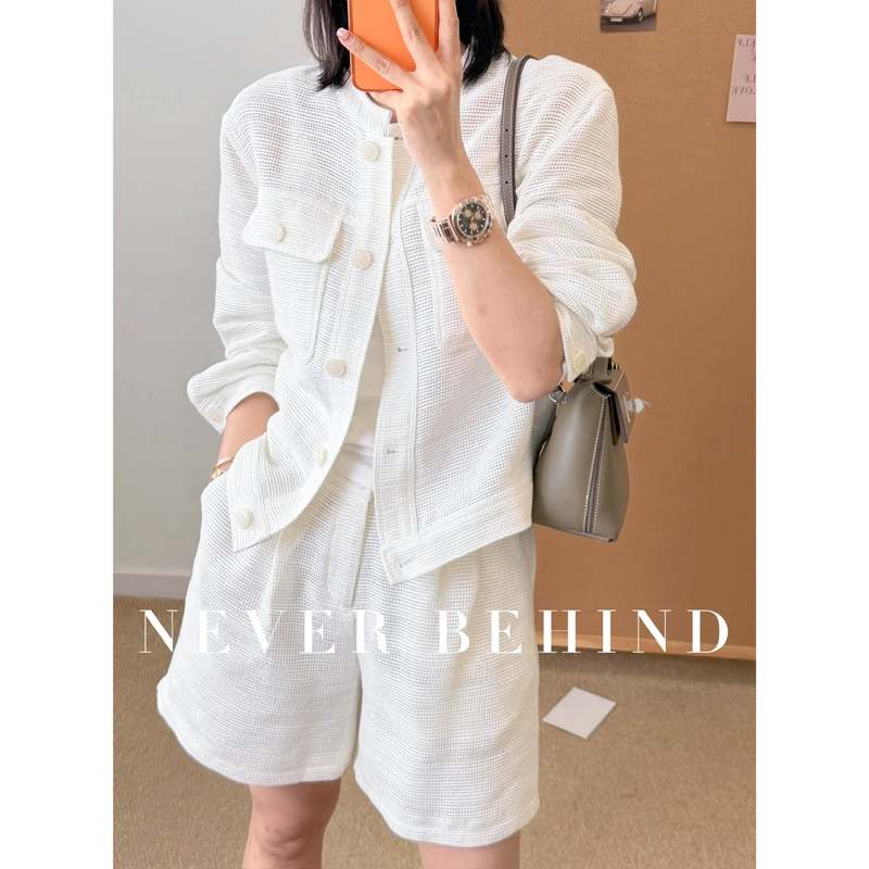4.12 High-End Line, Minimalist Old Money Style, Linen Rayon Fabric, Suitable for Summer Wear as a Jacket
