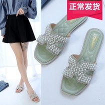 If you are evil in the county you will be wearing pearl flat-bottomed pregnant womens beach sandals