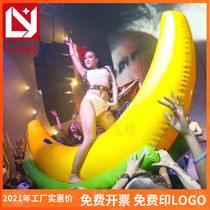 Custom inflatable water banana boat factory entertainment yacht toy Snow flying fish Banana boat inflatable seesaw