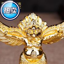 a11cm Dapeng Golden Winged Bird Alloy Thunder Zhenzi Statue Organs Home Crafts Golden Wing Dapeng Bird