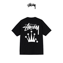 STUSSY Stussy Crown logo printing tide brand short-sleeved T-shirt spring and summer