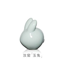Ru kiln tea set decorations small ornaments creative boutique can raise personalized tea table tea treasure tea pet jade rabbit gifts
