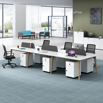 Haorui staff desk simple modern four-person Card position office furniture computer office table and chair combination