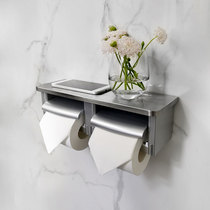 304 stainless steel tissue rack hotel sea bottom fishing toilet toilet paper box Non-punching roll