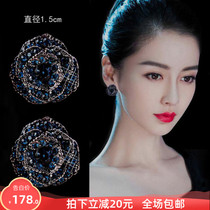 Korean temperament earrings 2021 new face-showing small blue rose earrings niche design sense high fashion all-match