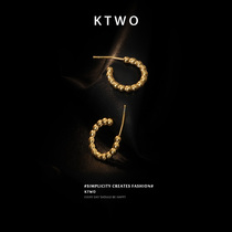 Niche Fashion temperament kgold rice beads small earrings earrings female Korean version 2021 simple new net red tide earrings