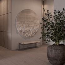 LWD ART original hand-painted) OverlapWabi-sabi wabisabi entrance decorative painting Oil painting living room abstraction