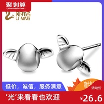Li Ming silver jewelry s925 Sterling Silver Angel egg earrings fashion earrings Korean version of anti-allergic fashion accessories creative style