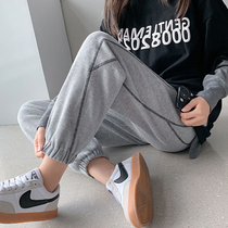 Pregnant womens spring and autumn sports pants casual pants womens winter maternity pants leggings leg pants plus velvet thickened