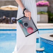 Korea travel cosmetic bag small portable storage bag Portable mini cosmetic bag for women transparent PVC wash bag