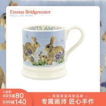 Emma Bridgewater Cute Rabbit Mid Mark Cup Warm Spring Handmade Ceramic Home Water Cup Coffee Cup